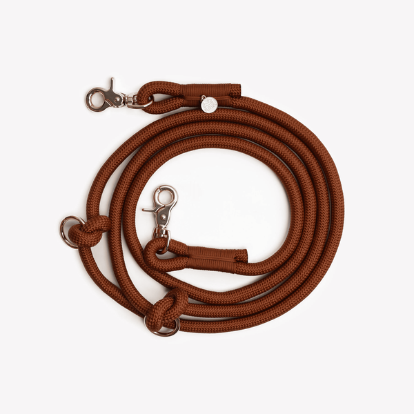 Повідець-перестібка для собак Furlou Hands Free Braided Leash Clay глиняний 80000174CL фото