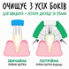 Bugalugs Triple Headed Toothbrush Зубна щітка Бугалугс з потрійною головкою BTPLBHSNG фото 5