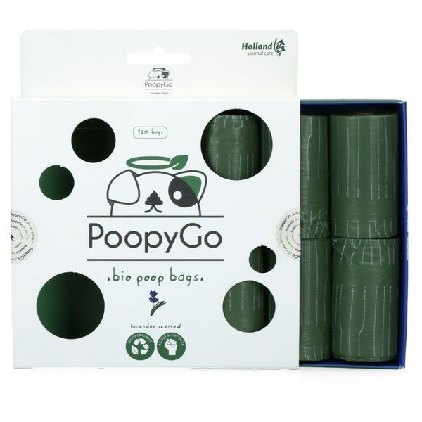 PoopyGo Eco friendly 120 pcs (8x15 bags) Lavender scented POOP014 фото