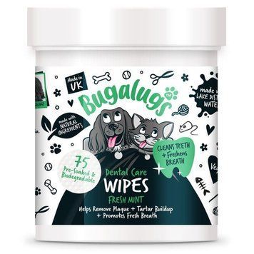 Bugalugs Dental Care Wipes Серветки Бугалугс для очищення зубів 75шт BDENWPS75 фото