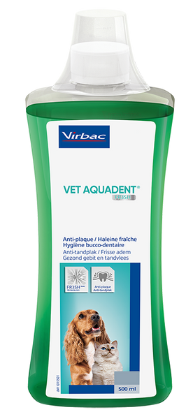 Virbac Vet Aquadent Добавка у воду для свіжого подиху та догляду за ротовою порожниною собак та котів 250мл vva фото Virbac Vet Aquadent Добавка у воду для свіжого подиху та догляду за ротовою порожниною собак та котів 250мл vva фото